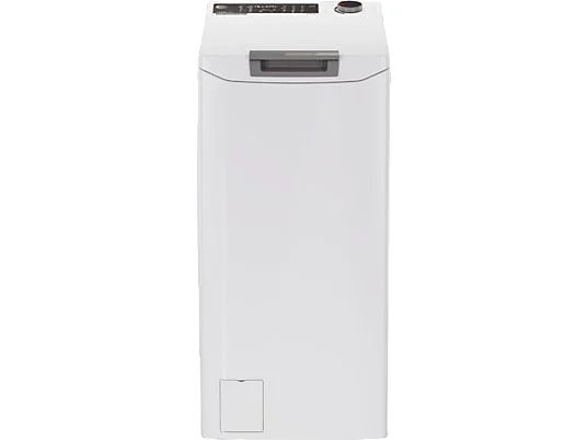 Lave-linge à chargement par le dessus - Hoover THOS2856TM4-S, 8,5 kg, 1200 tr/min, +60 programmes, Fonction Vapeur Steam Care PRO, Connectivité Wi-Fi et Bluetooth, Blanc